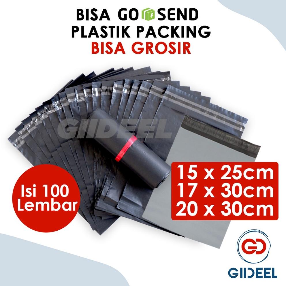 

❅ GIIDEEL PLASTIK PACKING IMPORT 15X25CM, 17X30CM, 20X30CM ISI 100 LEMBAR 100% BERKUALITAS WARNA HITAM & ABU グ