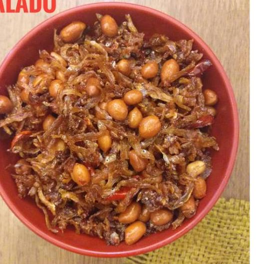 

BISA COD ✔️TERI KACANG BALADO PEDAS 300 GR|RA7