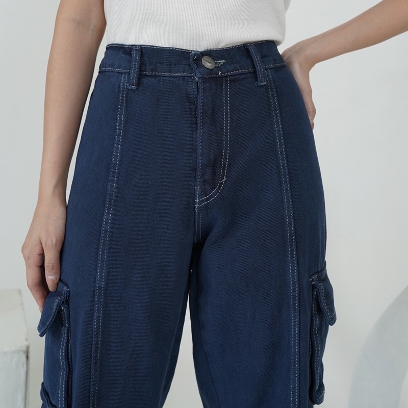 Hery Cargo Denim Jeans Pants 11D