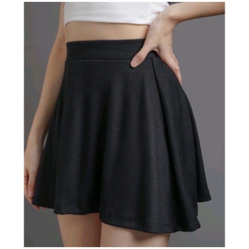 Mini skirt rok pendek rok hitam Korean style