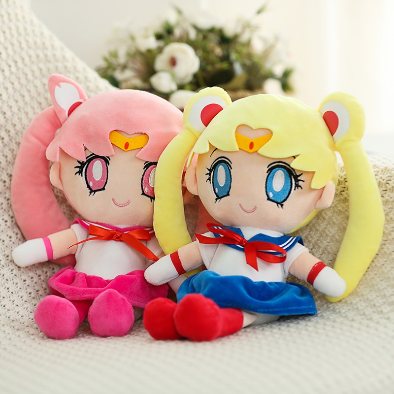 Kawaii Sailor Moon Plush Doll Moon Boneka Moon Kelinci Lucu Mainan Mewah Sofa Rumah Dekorasi Kamar Tidur Untuk Hadiah Ulang Tahun Pacar