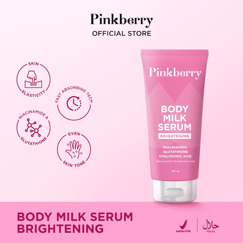 Pinkberry Body Milk Serum Brightening 180 ml ORIGINAL