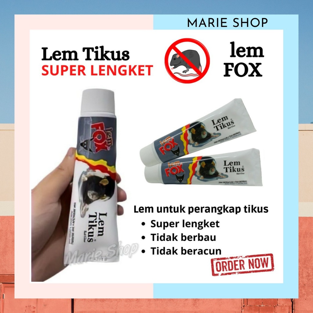 LEM TIKUS FOX - LEM TUBE SUPER LENGKET SAMA DENGAN LEM GAJAH - LEM TIKUS CAP FOX – LEM TIKUS COBRA