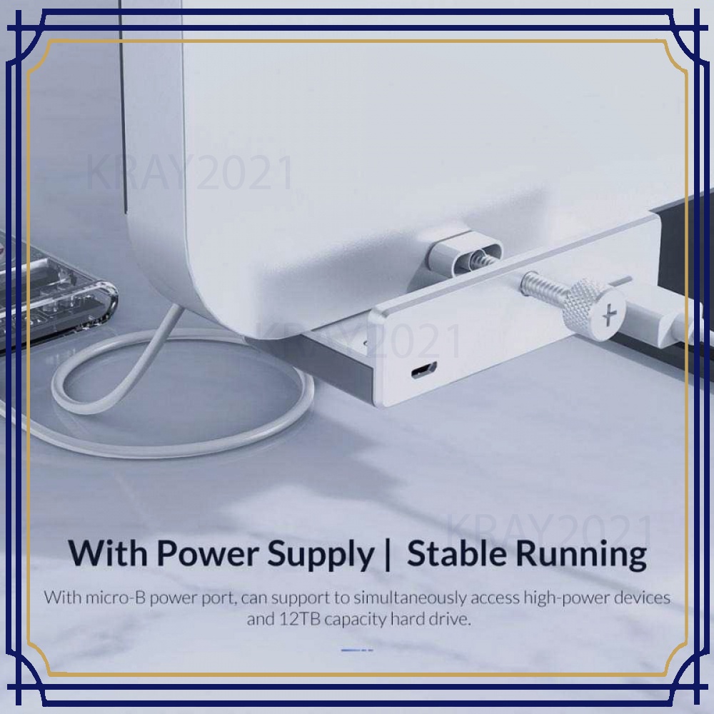 USB Hub 3.0 Clip-on Type Aluminium 4 Port -HB245