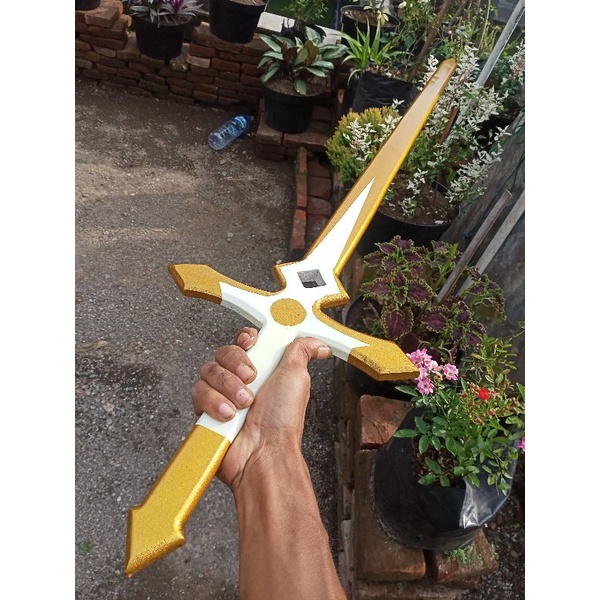 pedang kayu anime custom