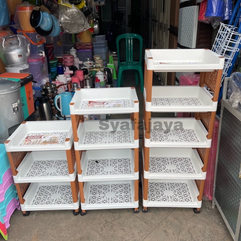 KIARA-RAK SUSUN SERBAGUNA SUSUN 3 4 5 / RAK SUSUN PLASTIK RODA