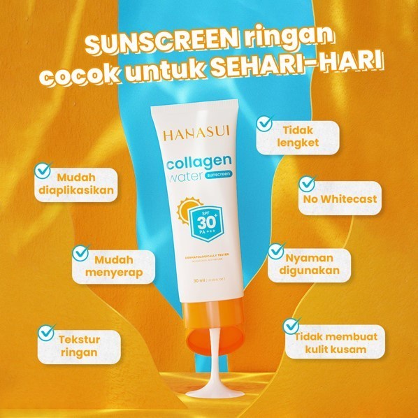 Hanasui Collagen Water Sunscreen SPF 30+ PA+++ 30ml