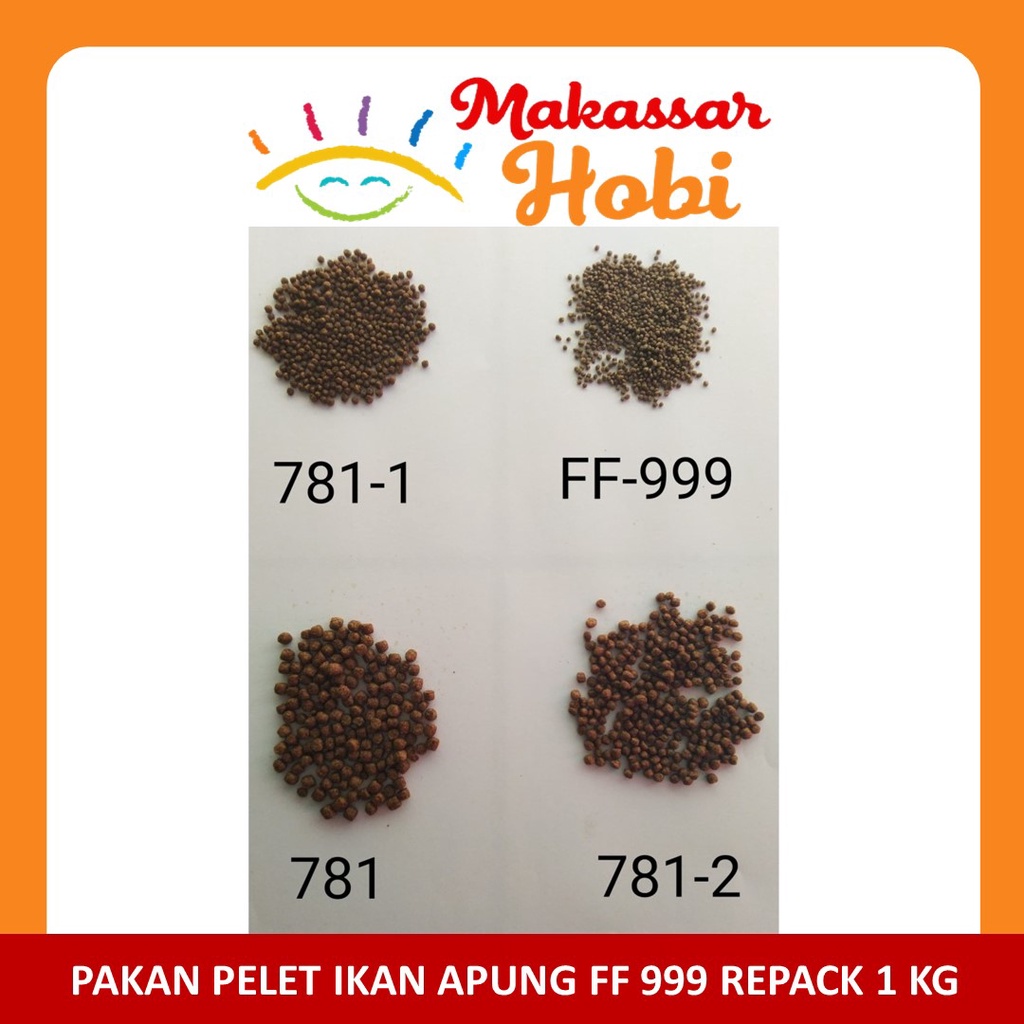 FF999 Pakan Pelet Makanan Bibit Ikan Apung FF 999 Hi-Pro-Vite Pokphand