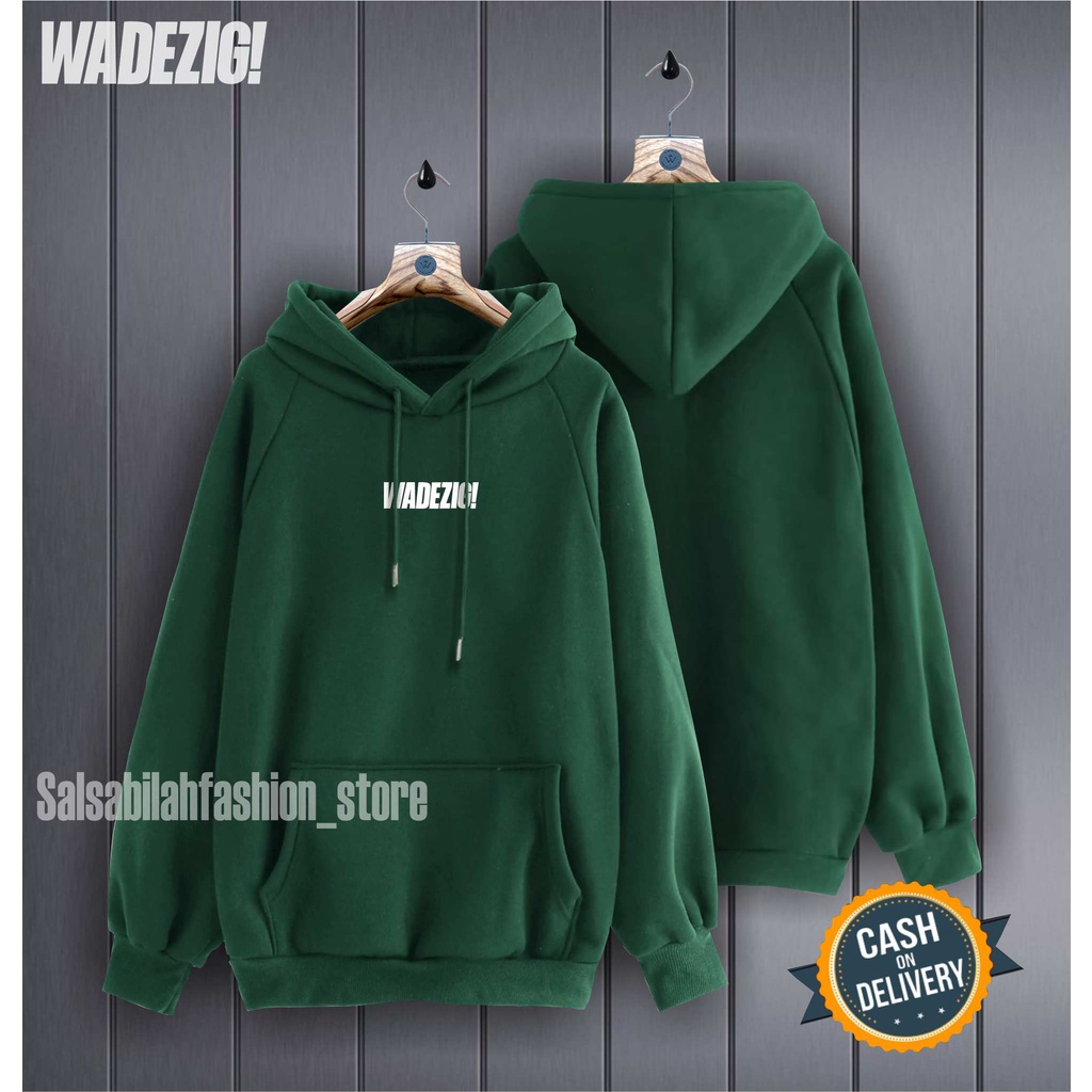 TERMURAH !! COD Jaket Sweater Hoodie Pria Distro wadezigOriginal Big Size Jumbo M - L-XL-XXL