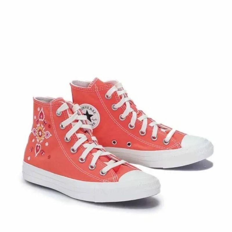 Converse CTAS Festival Broderie Bright Madder size 38 / sneakers canvas merah terang