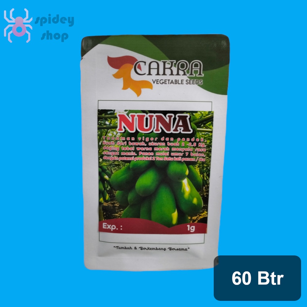 Benih Pepaya California Nuna 60 Butir