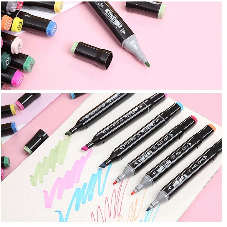 

(V-E9E✉) touch 80/60/48/36/24/12 Colors Twin Tip Pen Marker Set Dual Head Oily Alcoholic Sketch Markers Brush Pen For Draw Manga Animation Design Art Supplies pasti dikirim