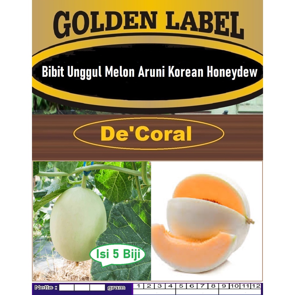 Bibit Unggul Melon Aruni Korean Honeydew|Benih Melon Aruni Honeydew