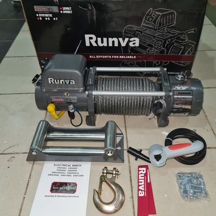 Tali Derek Winch Runva Exw-9500-Q 4,3Ton