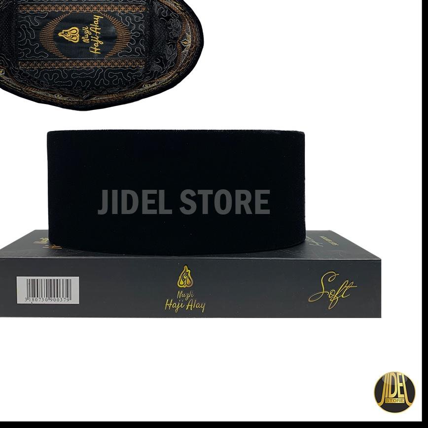 Special  Songkok Hitam  HAJI ALAY DELUXE AC Tinggi 8, 9, 10 Peci Kopiah Hitam Polos AC, Non AC, Kope