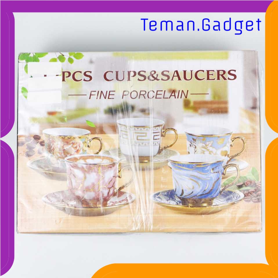 TG - DPR SUNFILI Cangkir Keramik Set 6 in 1 European Style - B50