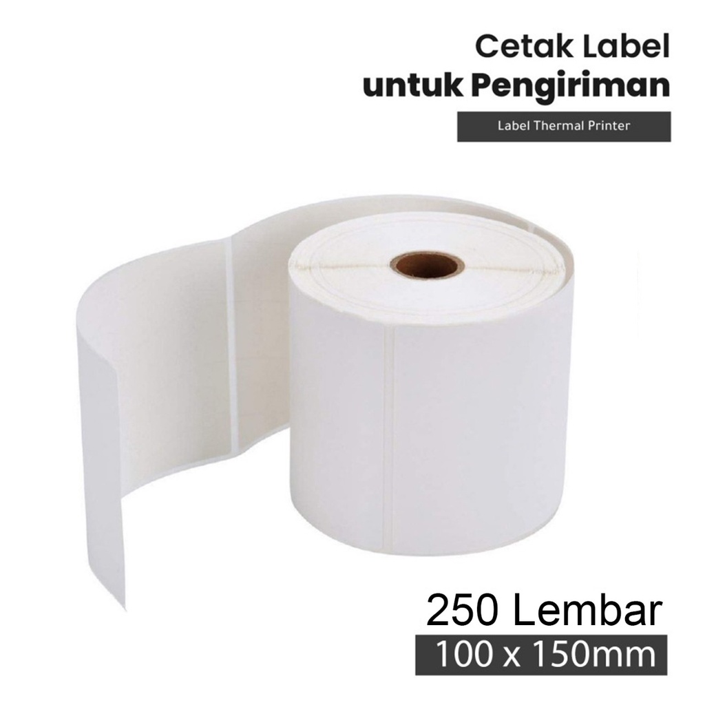 

LABEL STICKER THERMAL 100 X 150 BARCODE 100X150 UKURAN A6