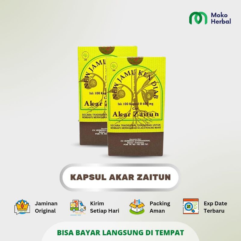 Jual Kapsul Akar Zaitun Jamu Kendiab Obat Gejala Kencing Manis 100