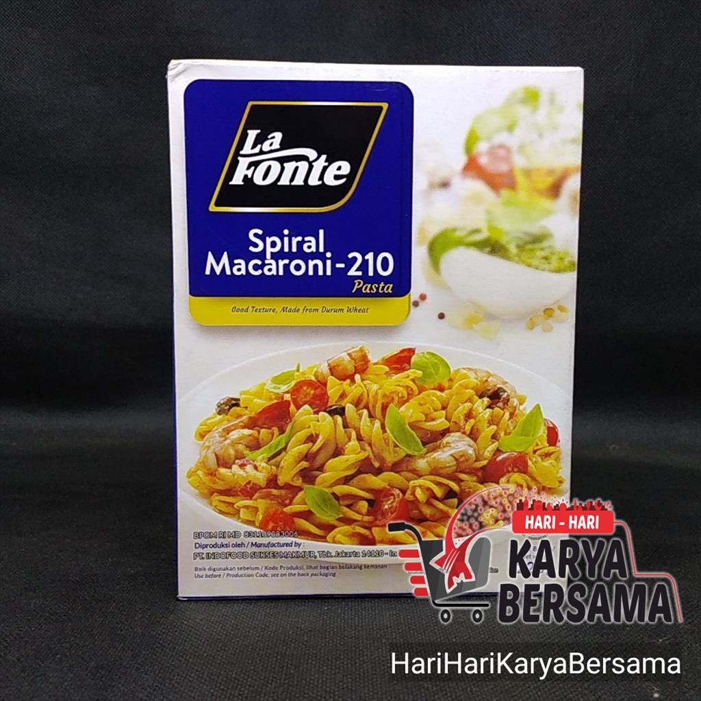 

LA FONTE SPIRAL MACARONI-210 PASTA 225GR