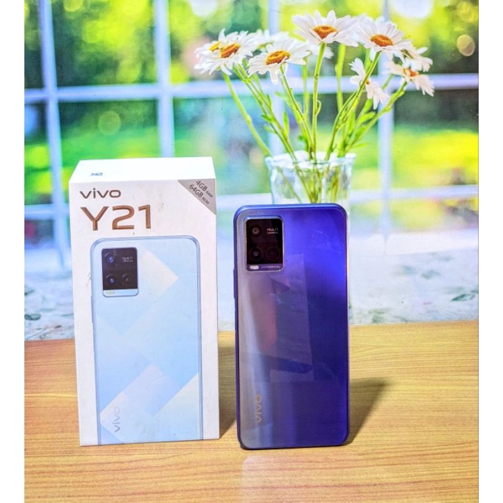 Vivo Y21 Ram 4/64gb Ex Resmi Indonesia Fullset Like New