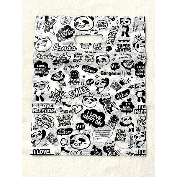 

Plastik Oval Olshop Online Shop Motif 30x38 Happy Panda ecer 10 lembar