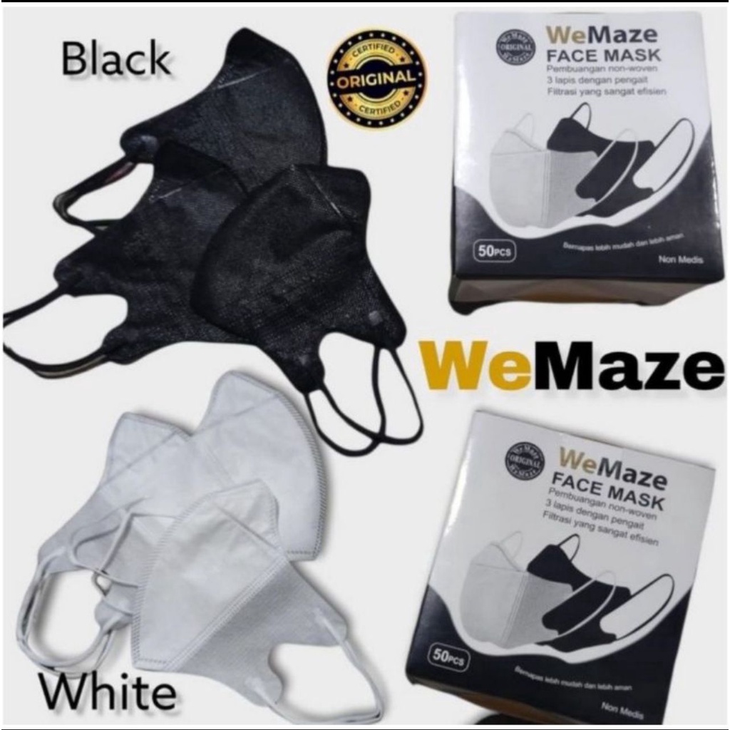 MASKER DUCKBIL WAMAZE / MASKER / MASKER MEDIS 50PC