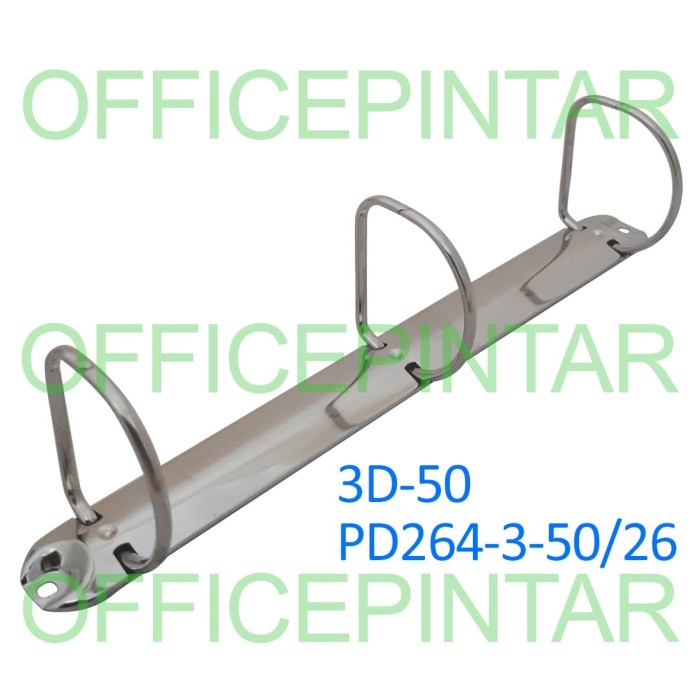 

RING MEKANIK BINDER 3 LUBANG D A4 TINGGI 5CM 3D-50 PD264-3-50/26