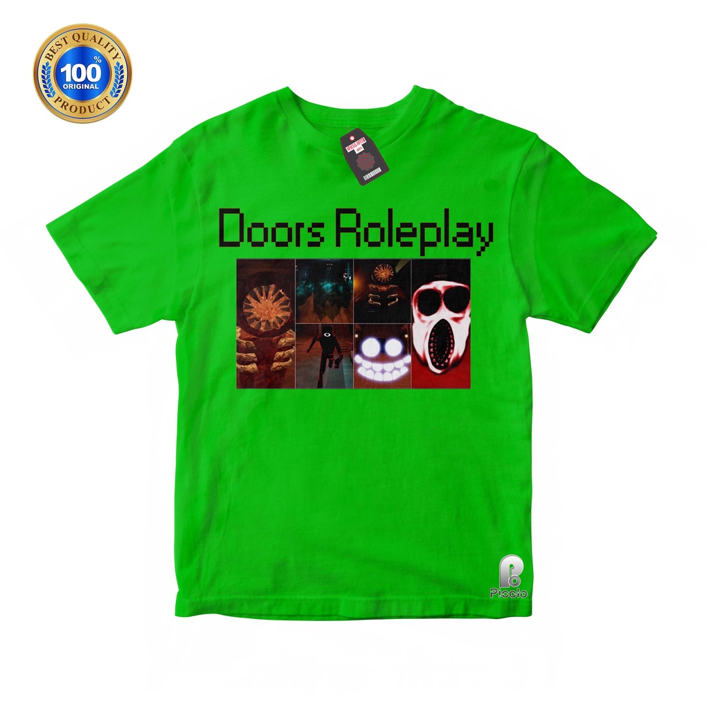 BAJU ANAK KAOS ATASAN ANAK  ROBLOX ALL MONSTER + MORPHS IN DOORS ROLEPLAY [ROBLOX] Bahan COTTUN