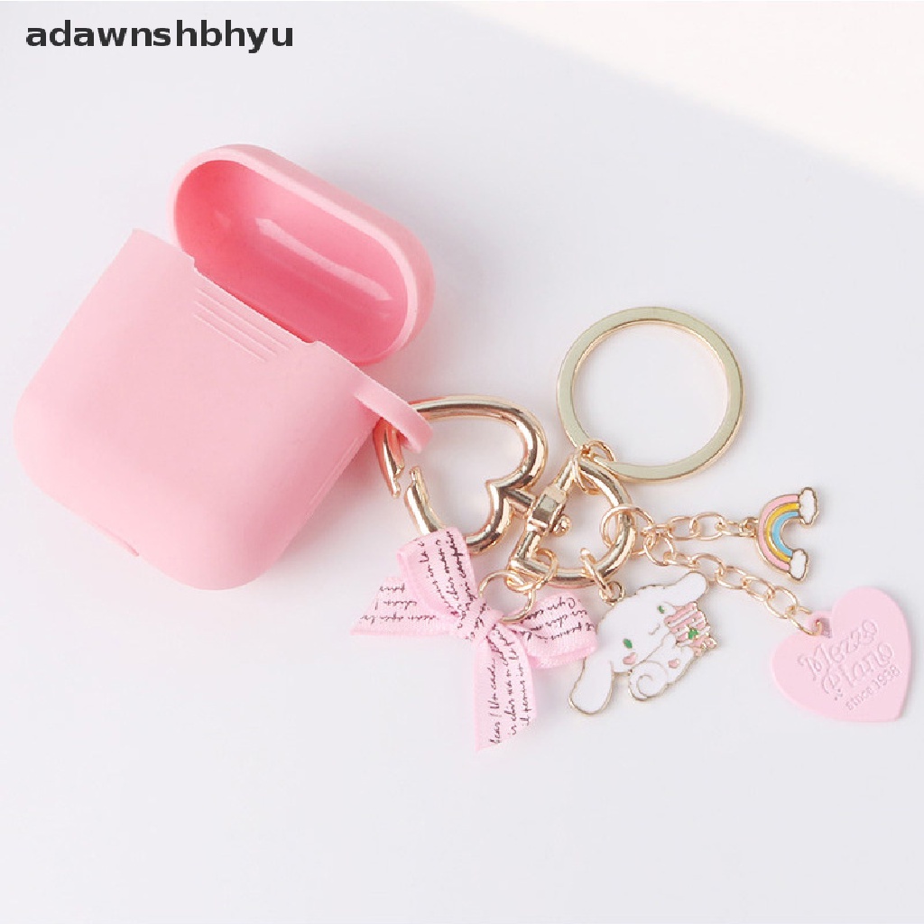 Adawnshbhyu Gantungan Kunci Anak Perempuan Lucu Gantungan Kunci Mobil Key Chains Bag Decor Pink Rosette Rain Pendant ID