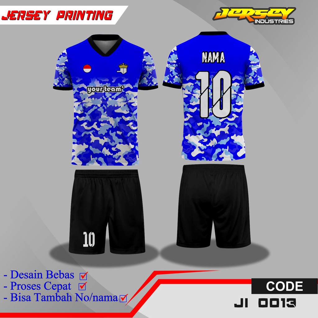 Jual Jersey Sepak Bola Full Printing, Baju Jersey Tim Futsal Desain ...