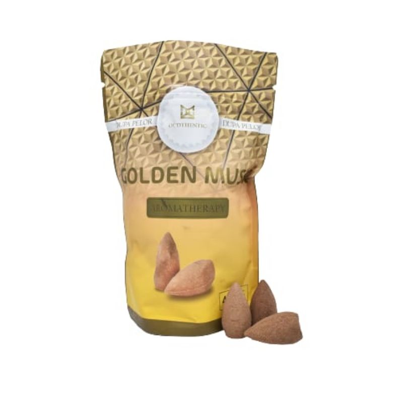GOLDEN MUSK Dupa Pelor Aromatherapy isi 40 Kerucut ASAP KEBAWAH