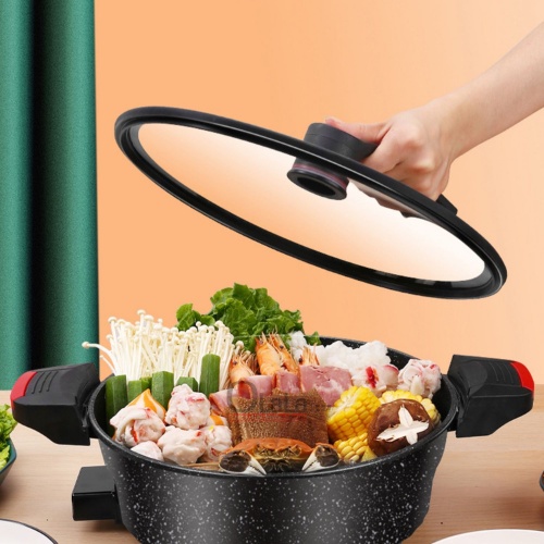 PANCI PRESTO LISTRIK SHABU HOTPOT KUKUS 3IN1 MULTIFUNGSI 6.5L OLL-HG09