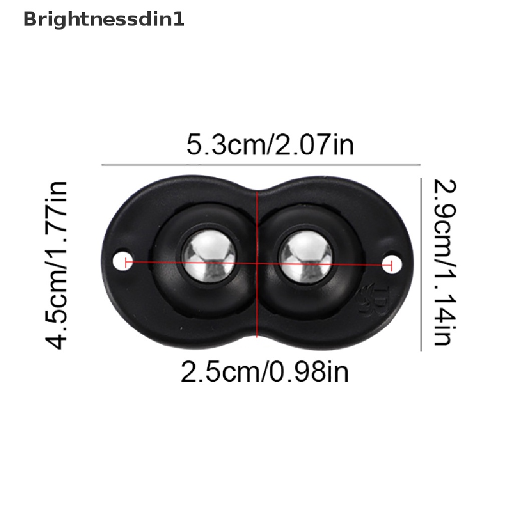 [Brightnessdin1] 1/4pcs Katrol Bola Universal Perekat Diri Bebas Pukulan Rumah Dapat Memindahkan Butik Bola Baja