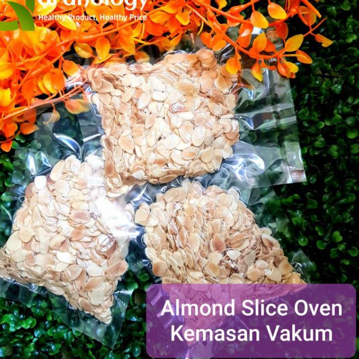 

4.4 BRANDS FESTIVAL (Kemasan Vakum) Roasted Almond Slice / Kacang Almond Slice Oven (250 gram) by Granology