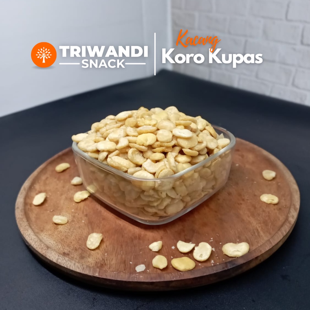 

Kacang Koro Kupas 100 - 250 gr TRIWANDI SNACK oleh oleh bandung