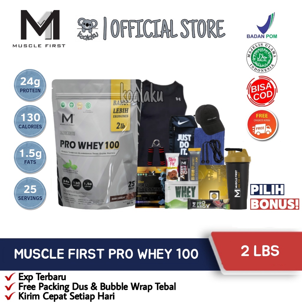 M1 Muscle First Pro Whey 100 2lbs 2 lbs 900 gr Susu Whey Protein Diet