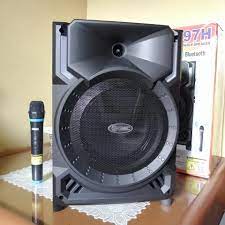 Speaker Bluetooth Portable GMC 897H 8 inch SNI Karaoke Termasuk Mic Wireles Super Bass 897 H