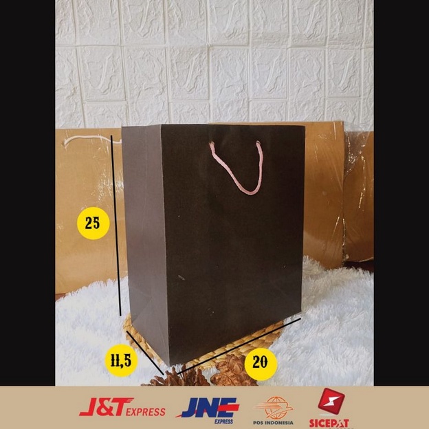 

PAPERBAG POLOS UK 20 × 11,5 × 25 TAS KADO TAS KERTAS PAPERBAG MOTIF PAPERBAG MURAH KANTONG KERTAS