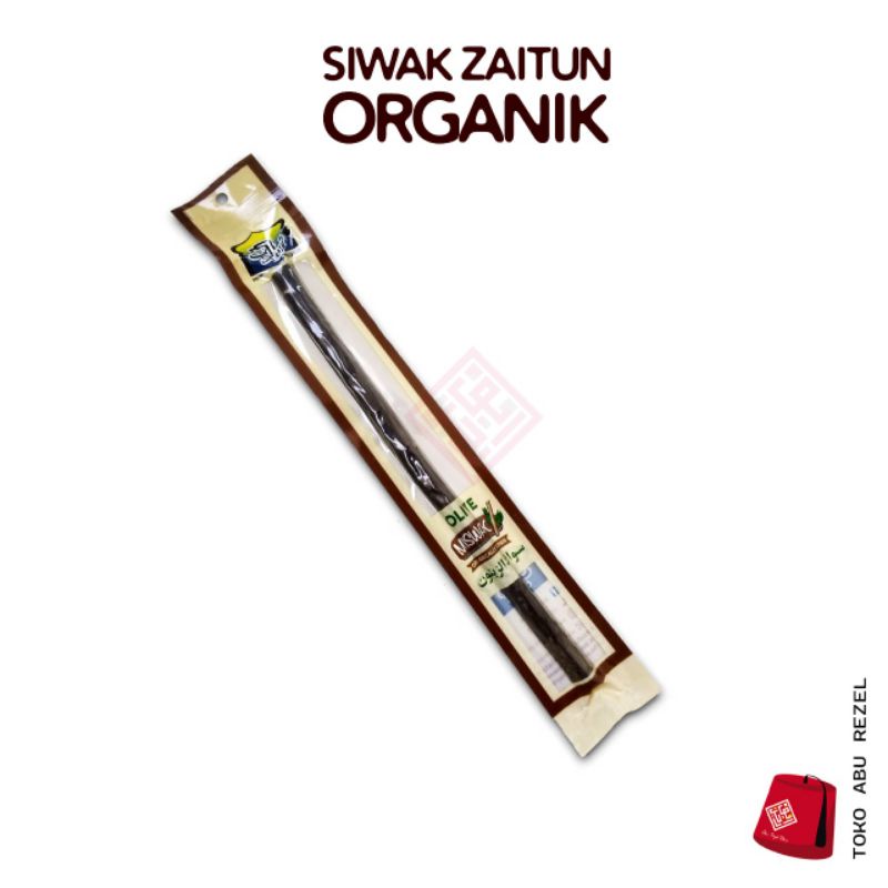 MISWAK OLIVE Organic Al-Khair | Kayu Siwak Hitam Zaitun Organik 100%