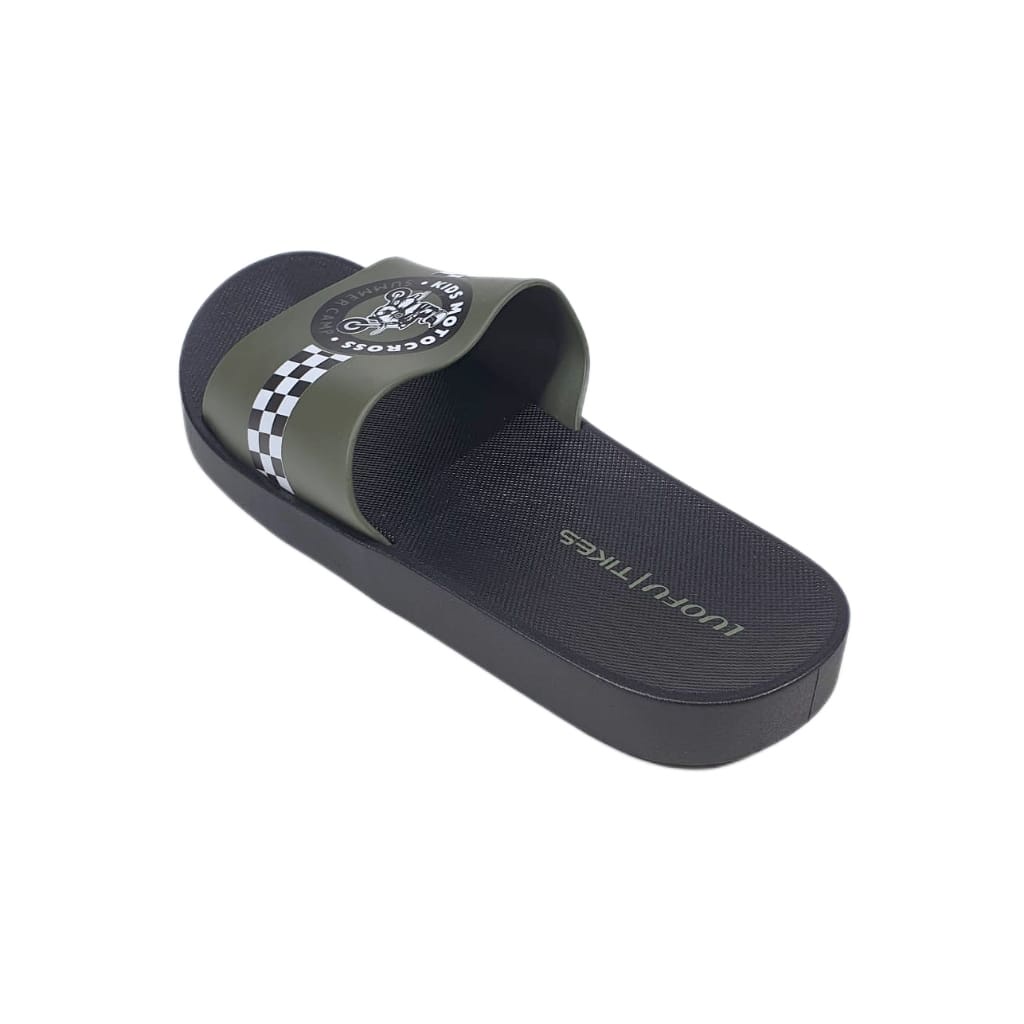 LUOFU ORIGINAL jelly sandal karet empuk murah anak cowok import sendal selop F3112E32SH