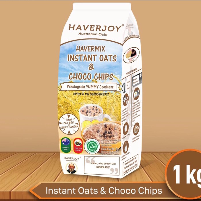 

NEW Haverjoy Havermout Instant & Choco Chips 1KG / Havermix Oats