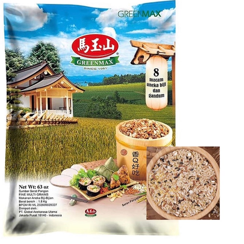 

GREENMAX Fine Multi Grain 1.8kg / Biji - Bijian Pengganti Beras untuk Diabetes / GREENMAX / Fine / Multi / Grain / 1.8kg / aneka / Biji / Bijian / Pengganti / Beras / untuk / Diabetes / Beras / kesehatan / green max