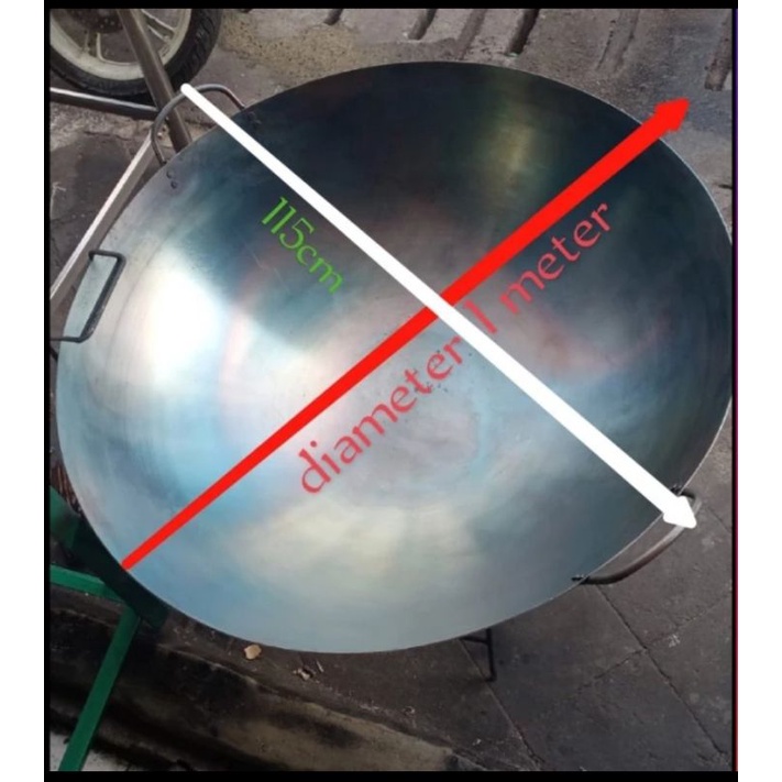 wajan 1 meter 100 cm wajan baja import