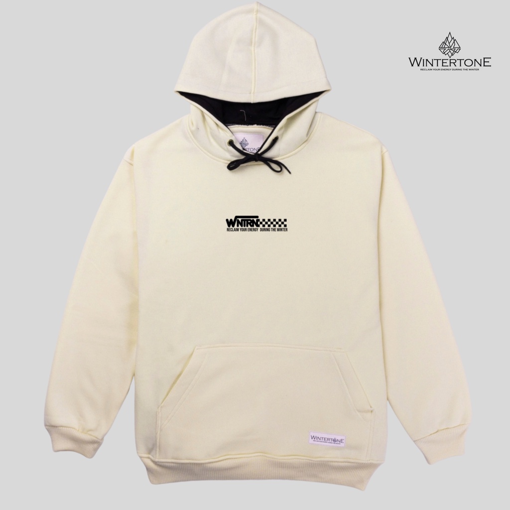 Sweater Hoodie Pria Distro Cream Motif Simpel 4 WNTRN Sablon Print Streetwear WINTERTONE Aesthetic Switer Hodie Cowok Hitam Motif Simpel Basic Original Suiter Hoody Sablon Print Jumper Pullover Kasual Sweter Hudi Unisex