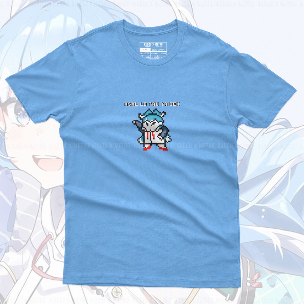 Tshirt Kobo Pixel Blue Hololive Vtuber Anime Premium Unisex