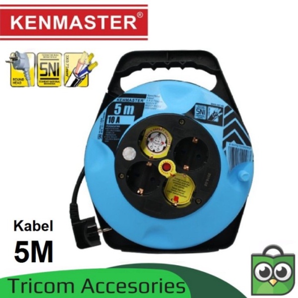 Roll 5 Diskon Promo meter Kenmaster Stop Kabel 4 Lubang Kontak
