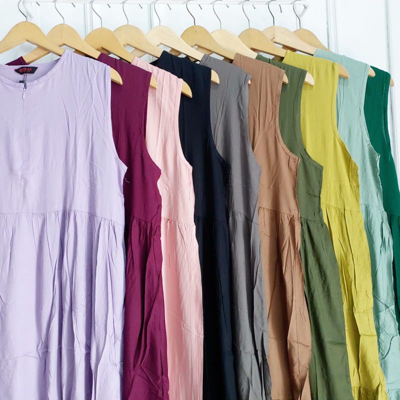 Dress Lekbong Rayon Twill Premium // Overall Susun Rayon / Singlet Inner Rayon
