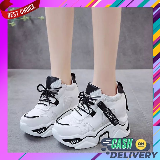 Sneakers Wanita Srs Model Kekinian Sepatu Keren Sekolah Polos Remaja Ootd Dewasa Pria Putih Terbaru 