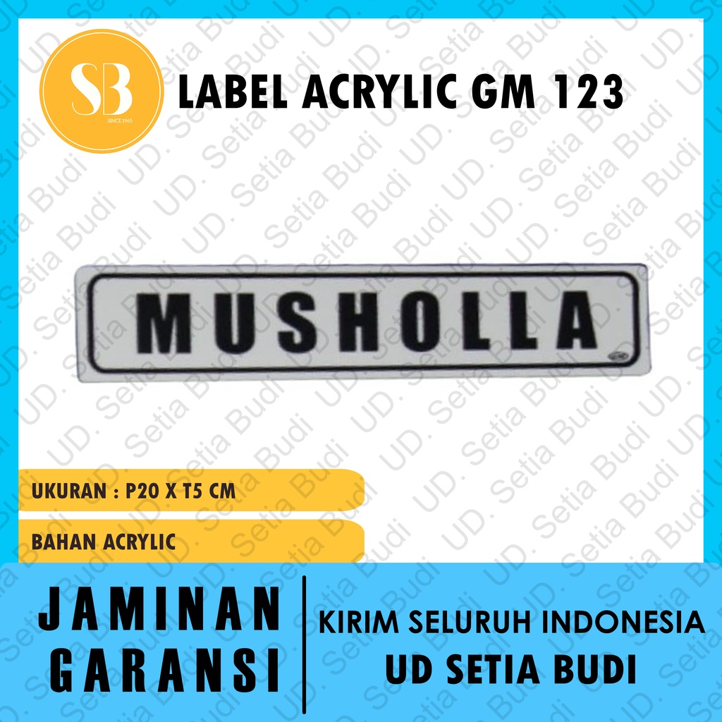 Label GM Kecil Musholla LK 123