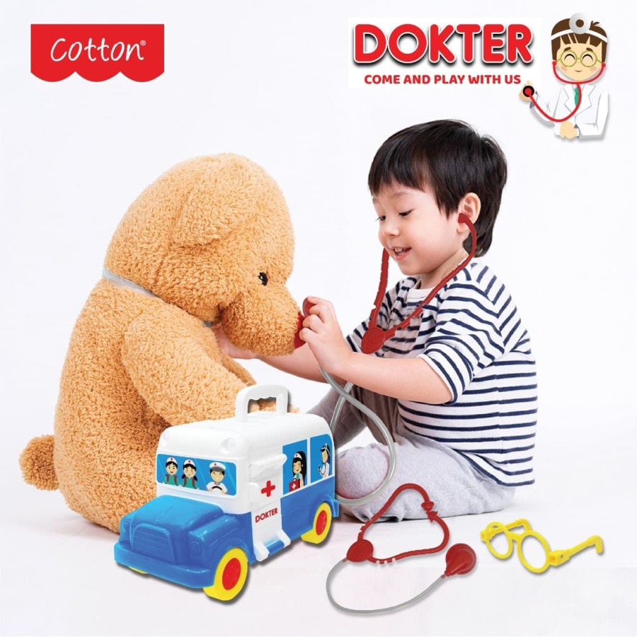 Cotton Mobil Dokter - Mainan Anak Pretend Play - Mainan Dokter